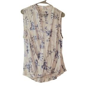 Liz Claiborne women's Floral Sleeveless Blouse size L